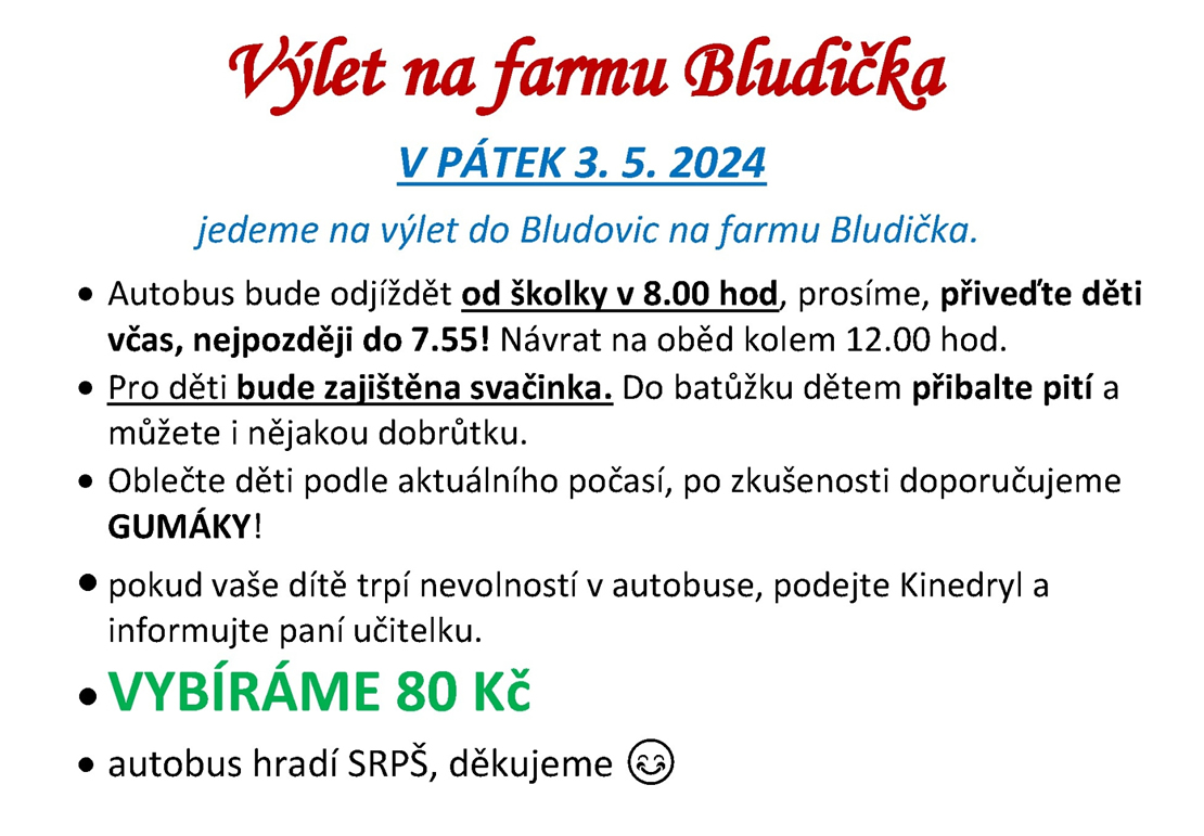 Výlet na farmu Bludička