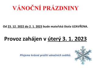 Vánoční prázdniny