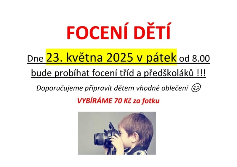FOCENÍ DĚTÍ