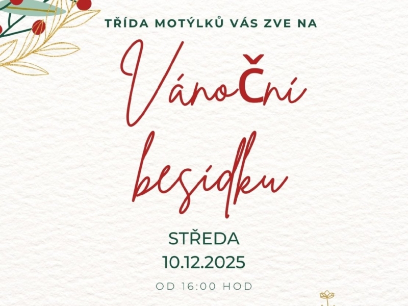 Vánoční besídka u Motýlků