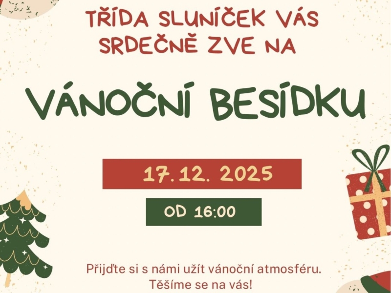 Vánoční besídka u Sluníček