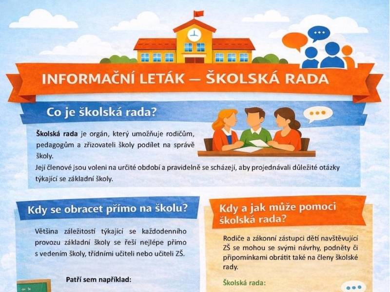 Leták Školské rady