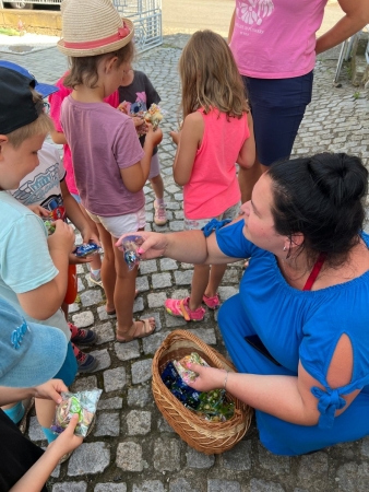 Návštěva u kuřátek o prázdninách